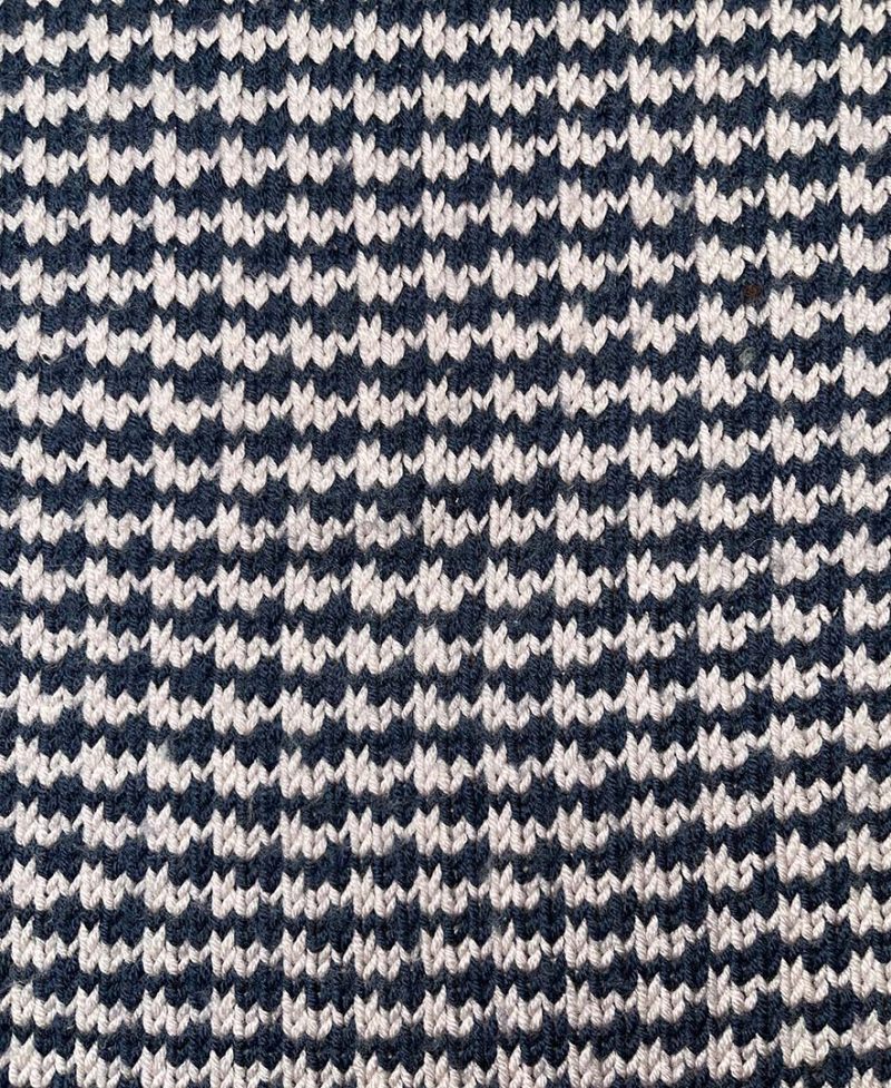 Houndstooth Knitted Baby Blanket