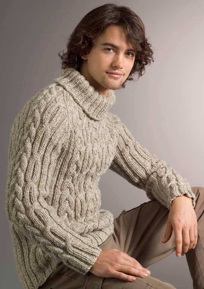 Patons Inca Cable & Rib Raglan Sweater - Crossways Wool & Fabrics