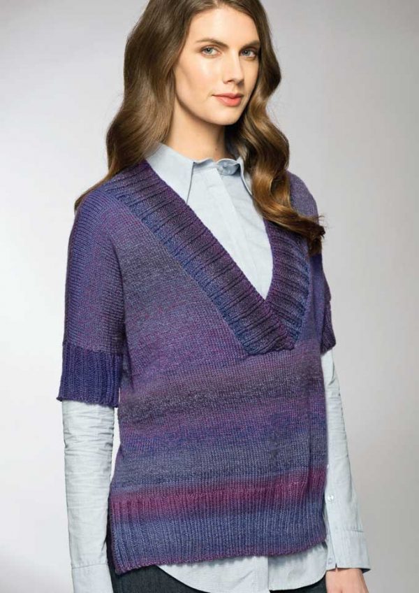 Patons Rainbow 8 Ply Poncho Jumper - Crossways Wool & Fabrics